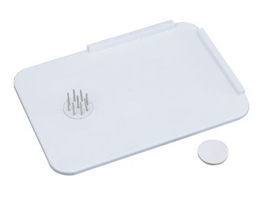 Homecraft Plastic Spread Board with Spikes (Eligible for VAT Relief in the UK) Tray with L Shaped Corner, Stainless Steel Spikes Hold Food in Place, Cut & Spread, Adaptive Kitchen Aid for One Hand Use