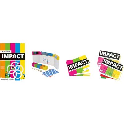 Playroom Impact Flip Starter Set – Kit da workshop per pensiero sostenibile con schede SDG, schede di moderazione e set GECKO – Certificato FSC® – lingua tedesca