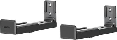 goobay Soporte de Pared Universal para Barra de Sonido hasta máx. 15 kg/Ajustable de 9 a 15,4 cm/Superficie Antideslizante, 70827