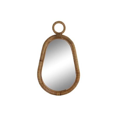 ESPEJO RATAN ESPEJO 39X2X68 NATURAL MARRON