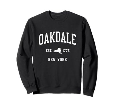 Oakdale NY Vintage Athletic Sports JS01 Felpa