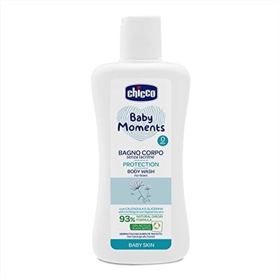 Chicco Baby Skin - kąpiel ciała bez łez - ochrona ciała, 200 ml, 0 M+