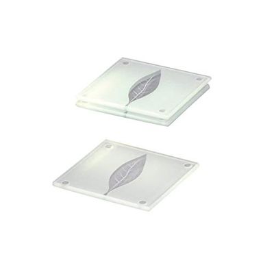 Zeller Present 26232 Ensemble de 4 sous-Verres 10 x 10 cm