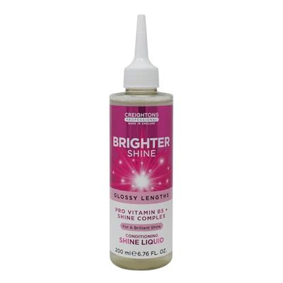 Creightons Professional Brighter Shine Shine Liquid 200ml | Gloss Hair Treatment with Pro Vitamin B5 & Plant Keratin for Silky, Soft Hair with Radiant Shine