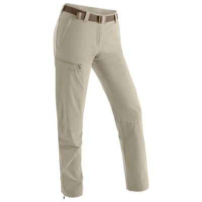 Maier Sports Inara Slim, Pantalon de randonnée pour Femme, Pantalon Outdoor déperlant pour Le Trekking et la randonnée, Coupe ajustée, sans PFC, MSTRETCH Pro 4 et Dryprotec, Marron, 42 (W33/L32)