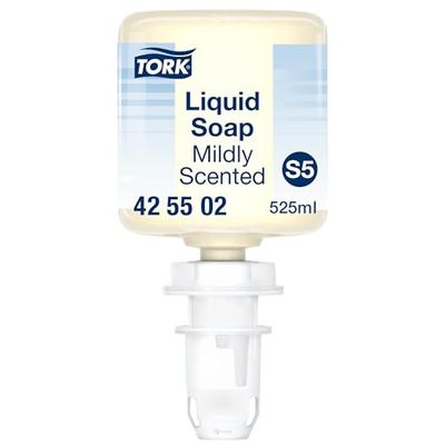 Tork delikatnie perfumowane mydło w płynie mini S5, składniki nawilżające, 8 × 525 ml, 425502