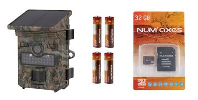 PACK TRAIL CAMERA PIE1069 + BATTERIES (x4) + 32 GB SD CARD