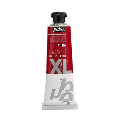 Pebeo - Óleo fino XL 37 ml - Pintura a óleo amarelo - Pintura a óleo Pebeo - Vermelho cádmio claro Imit. 37 ml