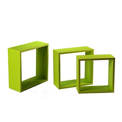 Wandplank van hout, 3 stuks
