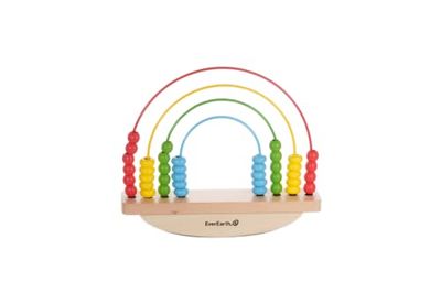 EverEarth Montessori EE33897 Balanceerspel van hout, educatief speelgoed voor het leren, educatief speelgoed met motorieklus