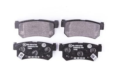 HELLA PAGID 8DB 355 012-501 Conjunto de pastilhas de travão T1615 espessura 15 mm sistema de travões comando com avisador acústico de desgaste, por exemplo. DAEWOO / SSANGYONG