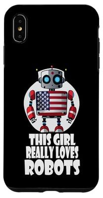 This girl really loves robots, Robotics for Kids Robot Case for iPhone XS Max