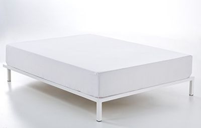 Bajera ajustable color blanco - Cama de 135/140 (alto 35 cm) - 100% algodón - 200 hilos. Gramage: 125