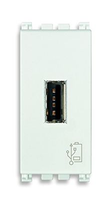 VIMAR Arké 19292.B-Unidade de alimentação com tomada USB 5 V, 1,5 A, 1 m, cor branca