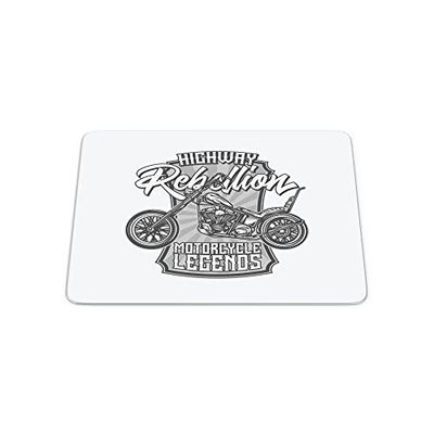 Bonamaison, Rektangulär musmatta med digitalt tryck, halkfri baksida, för kontor och hem, storlek: 22 x 18 cm