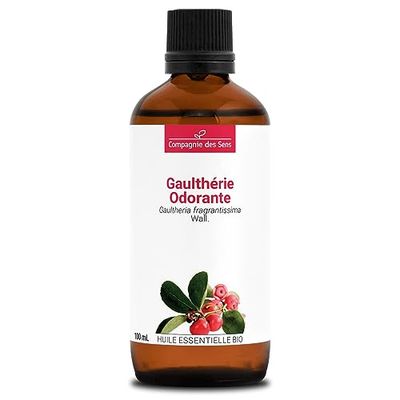 GAULTERIA ODOROSA BIO - 100mL - Olio Essenziale di Qualità Premium - 100% Puro, Naturale, garantito ChromaCert® - Chemotipizzato & Integrale