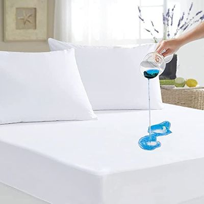 Family Bedding Protège-matelas épais en coton éponge pour lit simple