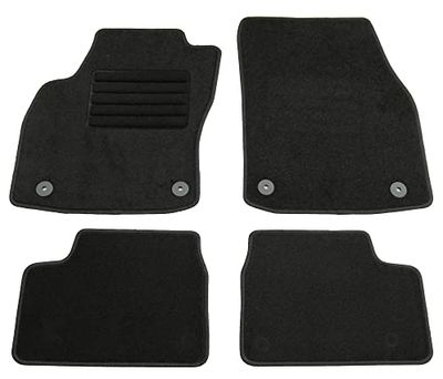 AD Tuning GmbH hg10905 Veludo ajuste suporte preto auto conjunto de tapetes tapetes tapetes Carpet Floor Mats