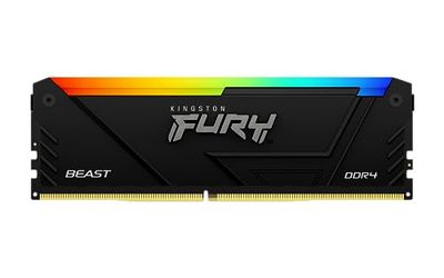 Kingston FURY Beast RGB 16GB 2666MT/s DDR4 CL16 DIMM Memorie per Desktop KF426C16BB12A/16