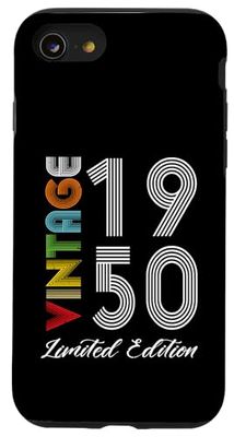 Limited Edition 1950 Birthday 1950 Born 1950 Vintage Case for iPhone SE (2020) / 7 / 8