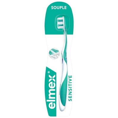 Elmex Brosse à Dents Sensitive Souple - 1 unité - Pour dents sensibles - Nettoyage en douceur et en profondeur