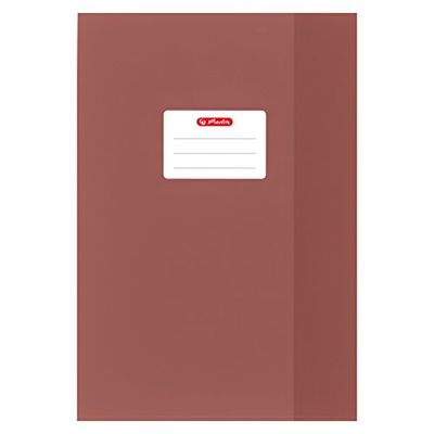 Herlitz 5204086 para cuaderno (DIN A4, relieve (rafia), PP, marrón