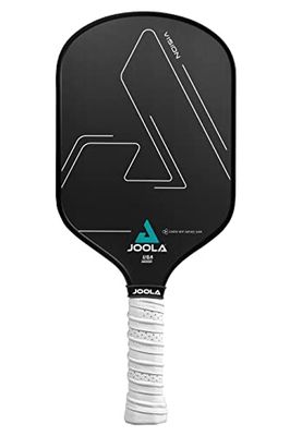 JOOLA Vision pickleball-paddel med texturerat kolgrepp ytteknik för maximal centrifugering och kontroll med extra kraft – polypropen vaxkaka kärna pickleballracket 16 mm (18522)