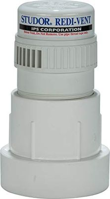 WELD-ON 20346 Redi-Vent Lucht Toegangsklep met PVC Adapter, Wit, 1/4 Pint (4 fl oz)