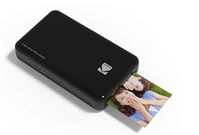 Kodak - Impresora fotográfica mini 2 HD, instantánea, inalámbrica y portátil, con tecnología de impresión patentada 4Pass, compatible con iOS y Android, negro