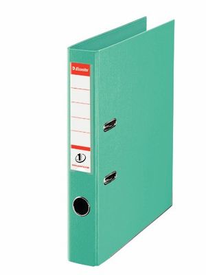 Esselte No.1 Power Lever Arch File A4 50 mm Spine - Light Green, Pack of 10