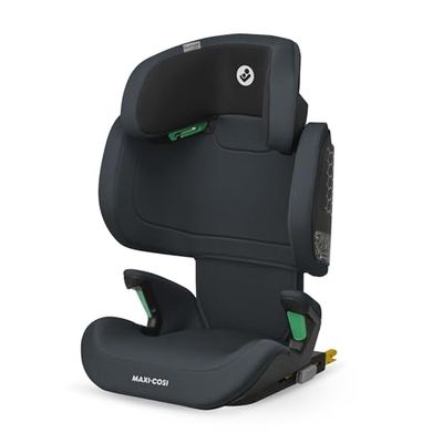 Maxi-Cosi RodiFix M i-Size, Silla de Coche Respaldo Alto, 3,5 - 12 años, 100 - 150 cm, Silla Coche ISOFIX, Protección Impactos Laterales G-CELL, Altura Ajustable, Abrochado Rápido y Fácil, Basic Grey