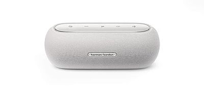 Harman Kardon Luna, Altoparlante Bluetooth Wireless Portatile, Design Elegante Resistente ad Acqua e Polvere IP67, Cavo USB, Autonomia fino a 12 ore, Grigio