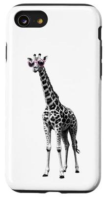 Halftone Girafe Lunettes de Soleil Girafes Coque pour iPhone SE (2020) / 7 / 8