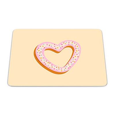 Bonamaison, Tappetino per mouse rettangolare, con stampa digitale, antiscivolo, per ufficio e casa, dimensioni: 22 x 18 cm