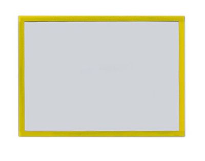 Bi-Office FM3205 - Marco magnético para carteles de sellados, 5 unidades, A3, color amarillo