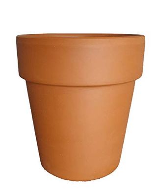 VASI IN TERRACOTTA (10 PEZZI) PER PIANTE E FIORI, ALTEZZA CM. 17, DIAMETRO CM. 16. GIARDINAGGIO CIOTOLA FIORIERA IN COTTO PIANTINE GRASSE SUCCULENTE