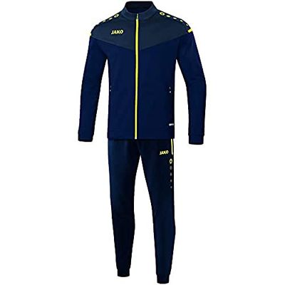 JAKO Kids Champ 2.0 Survêtement polyester Bleu marine/bleu foncé/jaune fluo, 116