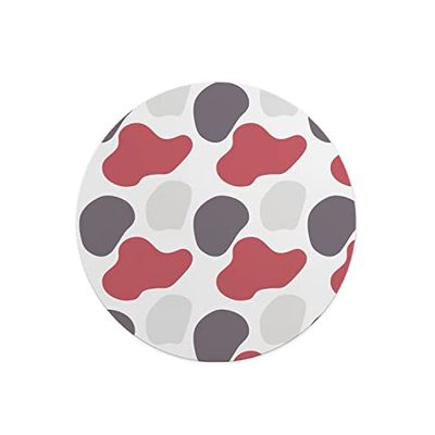 Questo Casa, Ronde digitaal bedrukte muismat, antislip onderkant, voor kantoor en thuis, diameter: 22 cm