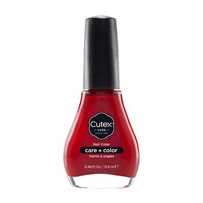 Cutex Nail Color Smalto Unghie Idratazione e Nutrimento, con Vitamina B e Olii Naturali, Colore Rosso Lipstick Jungle n° 190-13.6 ml