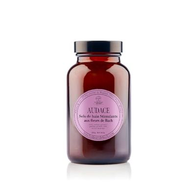 Elixirs & Co - Sels de Bain aux Fleurs de Bach - Audace - Soins du Corps Naturels - 300g