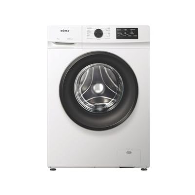 Edesa Lavadora de Libre Instalación EWF-7201 WH Capacidad 7 KG Carga Frontal 15 Programas de Lavado Gran Velocidad 1400 r.p.m Bloqueo Seguridad y Puerta Pantalla LED Color Blanco