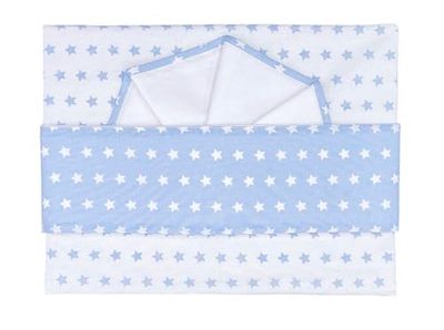 ANDY & HELEN 3-delige set 2/113F1 Maxi babybed, onder + bovendeel + kussensloop sterren, hemel, 230 g