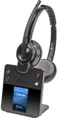 Poly Savi 8420 Office - Savi 8400 Series - Casque - on-Ear - DECT/Bluetooth - sans Fil - Réduction Active du Bruit - Noir - Certifié pour Microsoft Teams