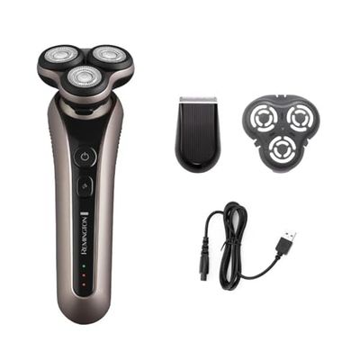 Remington X7 Limitless Men's Electric Shaver (Cordless, Wet & Dry, Rotary Shaver, 360° PivotBall, Flexible Shaving Heads, Detail Trimmer, Turbo Mode, USB, 60-Minute Usage, 90-Minute Charge) XR1770
