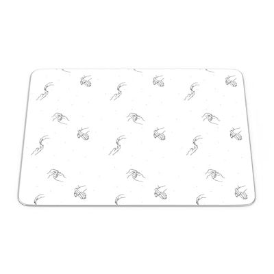 Bonamaison, Tapis de Souris Rectangle Imprimé Numériquement, Fond Antidérapant, pour Bureau et Maison, Taille: 22x18cm