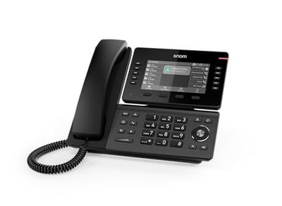 Snom D815W Draadloze wifi-tafeltelefoon, 5 inch IPS-kleurendisplay, 10 functietoetsen, dual-band wifi, professionele VoIP-telefoon voor bedrijven en kantoren, compatibel met gangbare telefoonsystemen