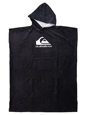 Quiksilver Pojkar huvtröja handduk badkläder täckning, svart, en storlek UK