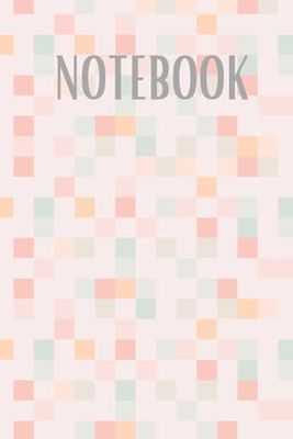 Pink Notebook with Colorful Squares: Lined Journal for Writing and Note Taking
