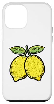 Carcasa para iPhone 12 mini Dos limones frescos en la rama con hojas - Limón vitamina C