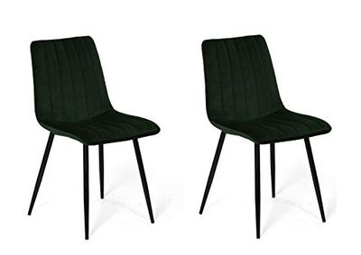 La Silla Española Denia stoel, stoffen, flessengroen, 44 cm (B) x 55 cm (D) x 88,5 cm (H)